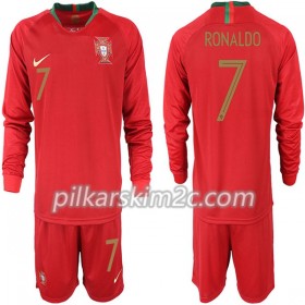 Koszulka Portugalia RONALDO 7 Dziecięca Główna Mistrzostwa Świata 2018 - Koszulki Piłkarskie(L/S)